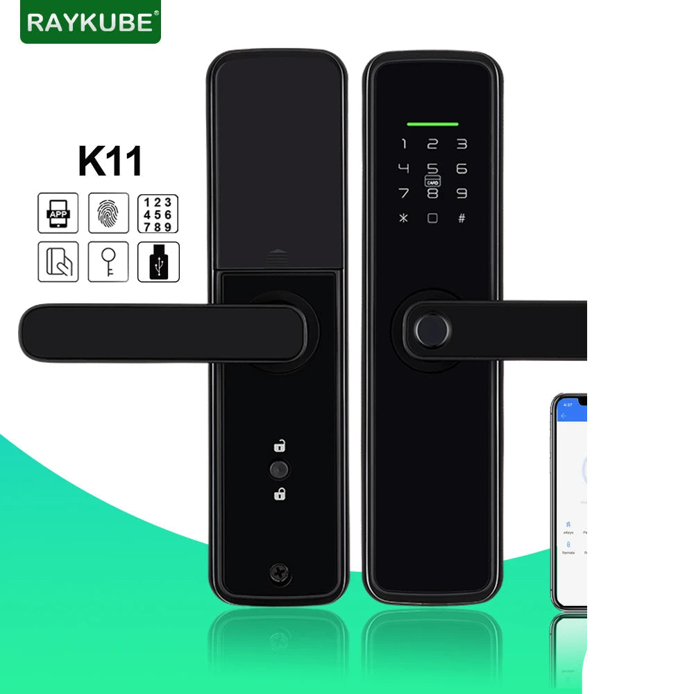 Zinc Alloy Biometric Fingerprint Bluetooth Electric Door Lock
