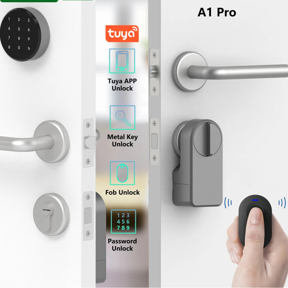 Stainless Steel Electronic Bluetooth Dry Battery Wireless Door Lock