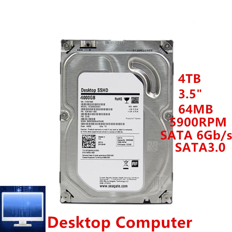 6Gbps SATA 4TB Internal Solid State Disk For Laptop And Desktop
