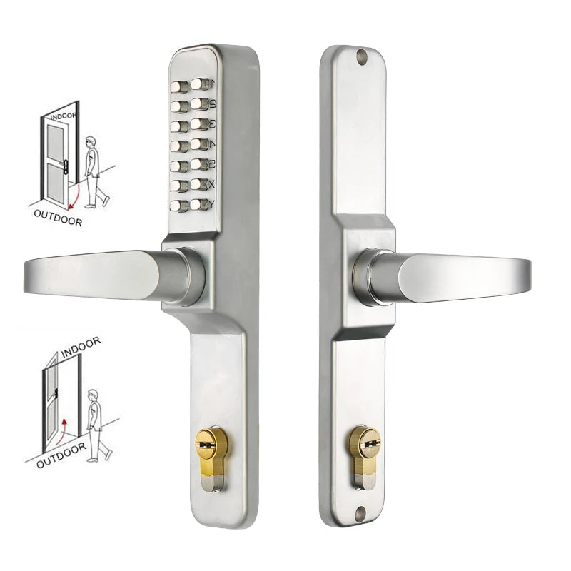 Aluminium Alloy Digital Mechanical Waterproof Left Push Door Lock