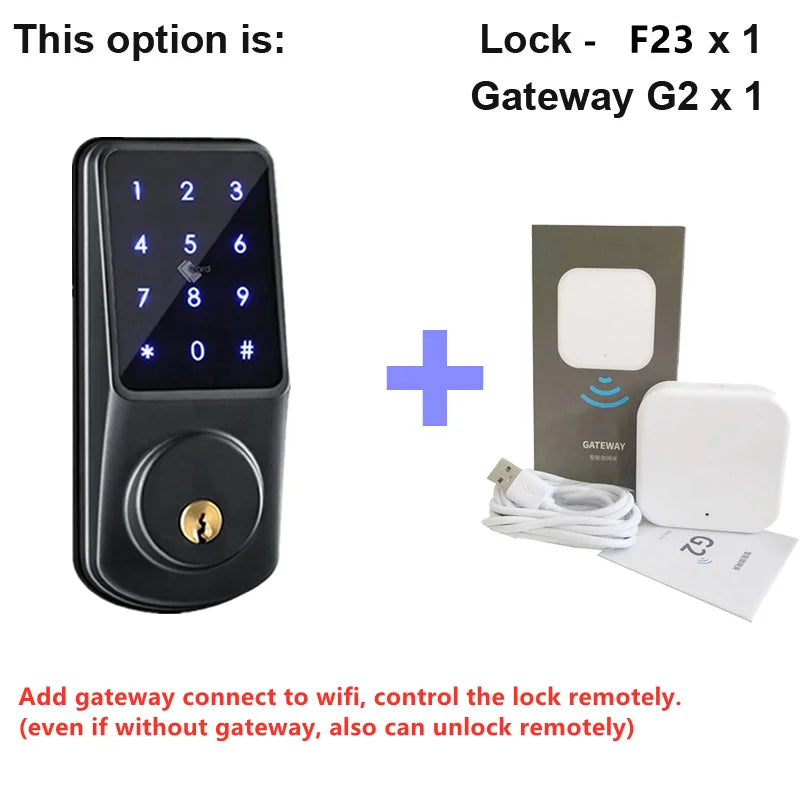 Aluminium Alloy Remote Control Bluetooth Electronic Door Lock