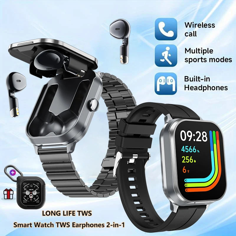 Silica Gel Waterproof Heart Rate Tracker Android Square Smartwatch