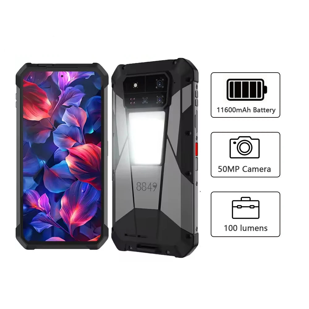 11600mAh 5G Rugged Android Type-C Fast Charging Smartphone