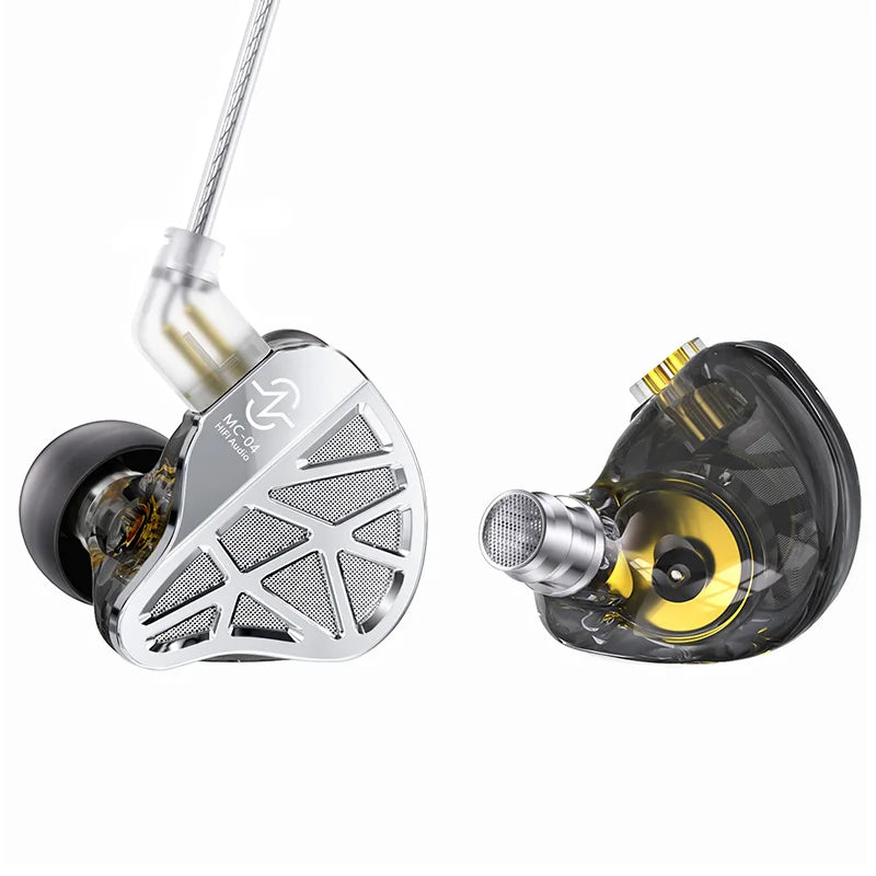 3.5mm PVC Wired Hybrid Vocalism HiFi Monitor Hybrid Earphones