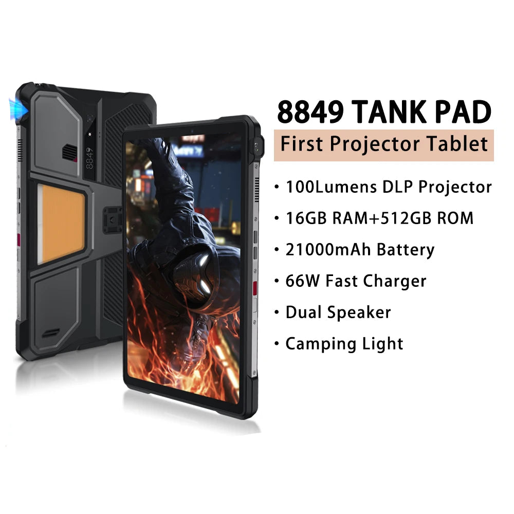 8849 TANK PAD Android Normal Screen Fast Charging Smartphone