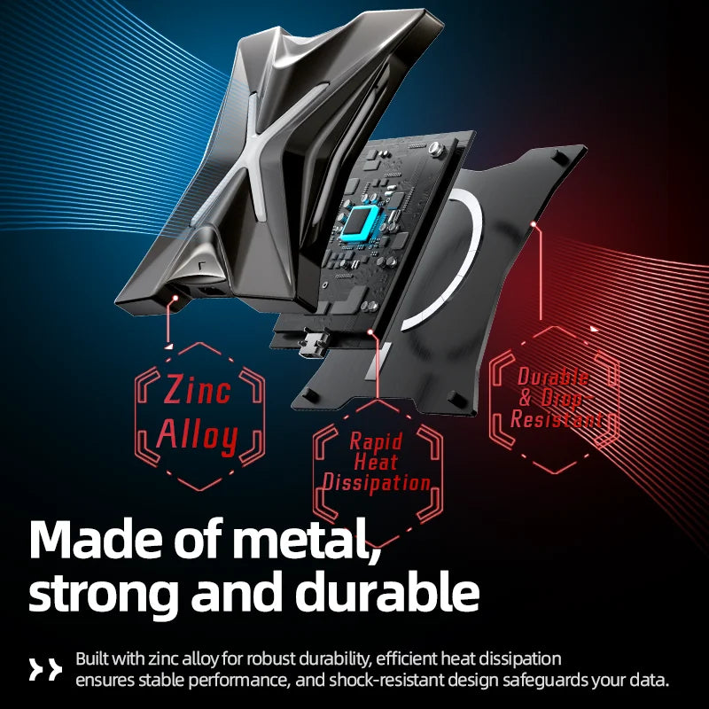 2060MB/s Magnetic External Solid State Drive For Smartphones