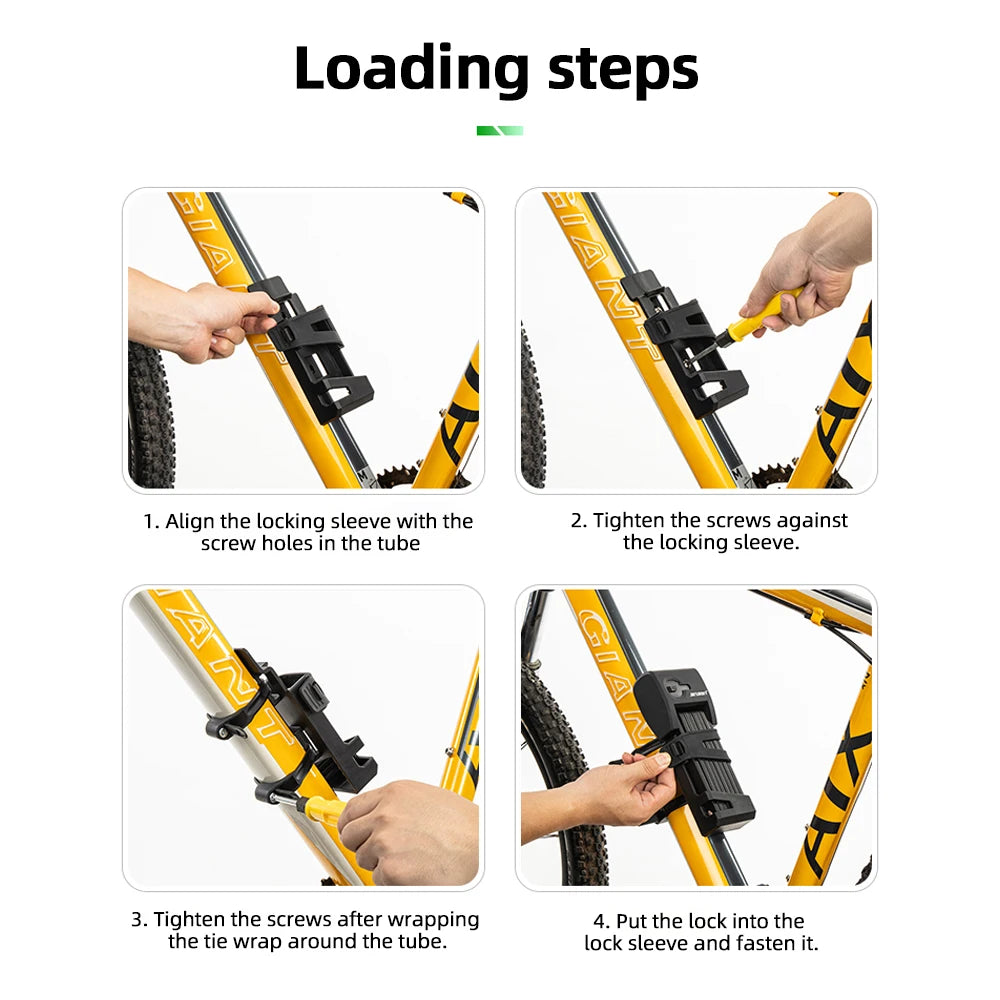 Stainless Steel Fingerprint Bluetooth Folding Bike Waterproof Lock