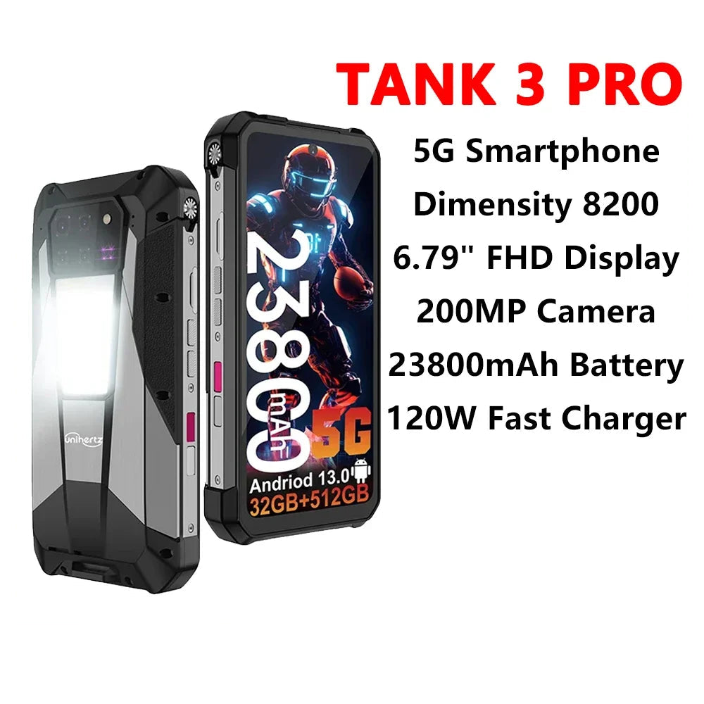 TFT Tank 3 Pro Android Normal Screen Fast Charging Smartphone