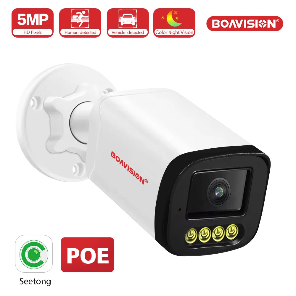 Boavision 5MP RJ45 Night Vision Audio Outdoor Surveillance Camera