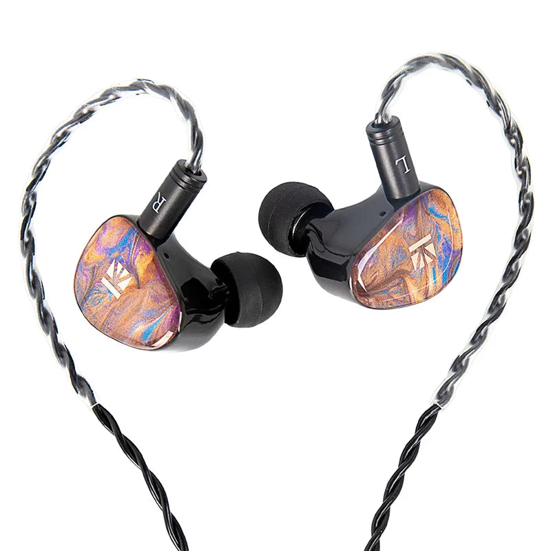 Metal Wired Dynamic Vocalism HiFi Bass Monitor Hybrid Earphones