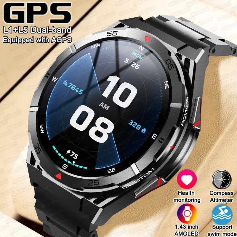 Silica Gel Amoled Display Waterproof Android Round Shaped Smartwatch