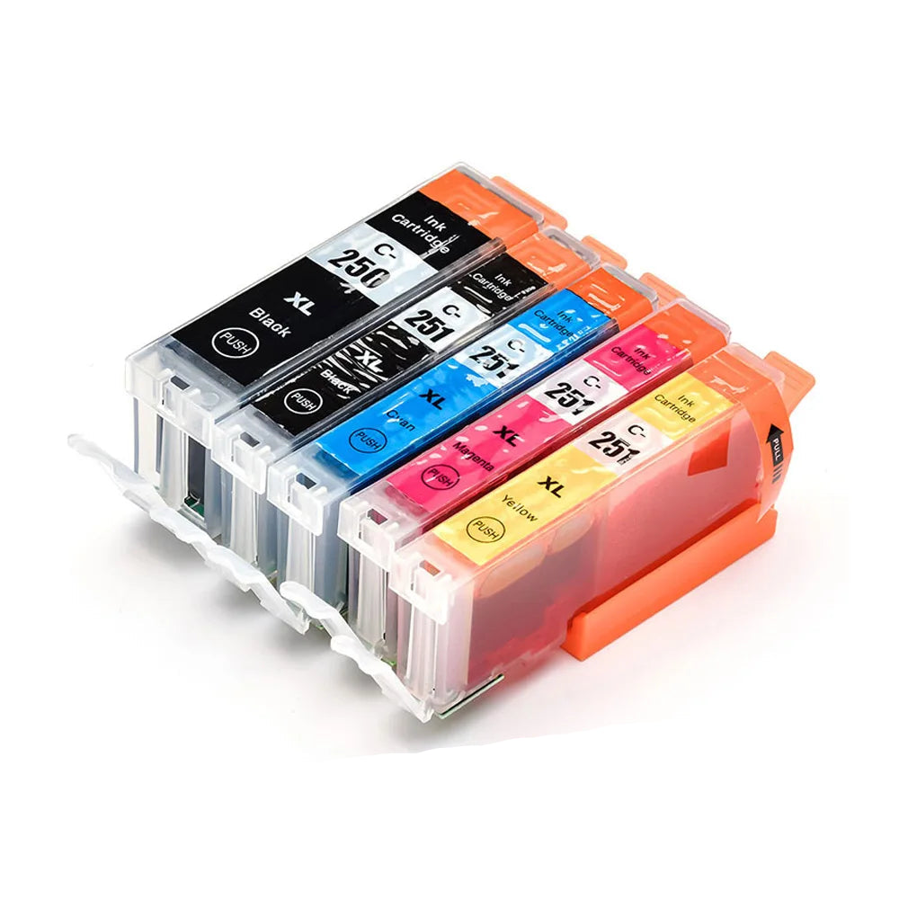 250XL 251XL 2 PCs Ink Cartridge For Canon PIXMA MG5420/MG5422