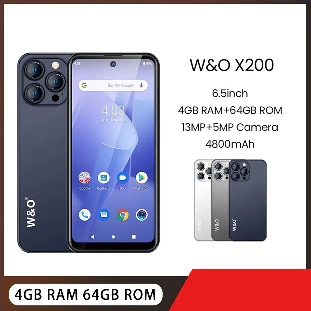 X200 Ultra-thin 4G Android Normal Screen Fast Charging Smartphone