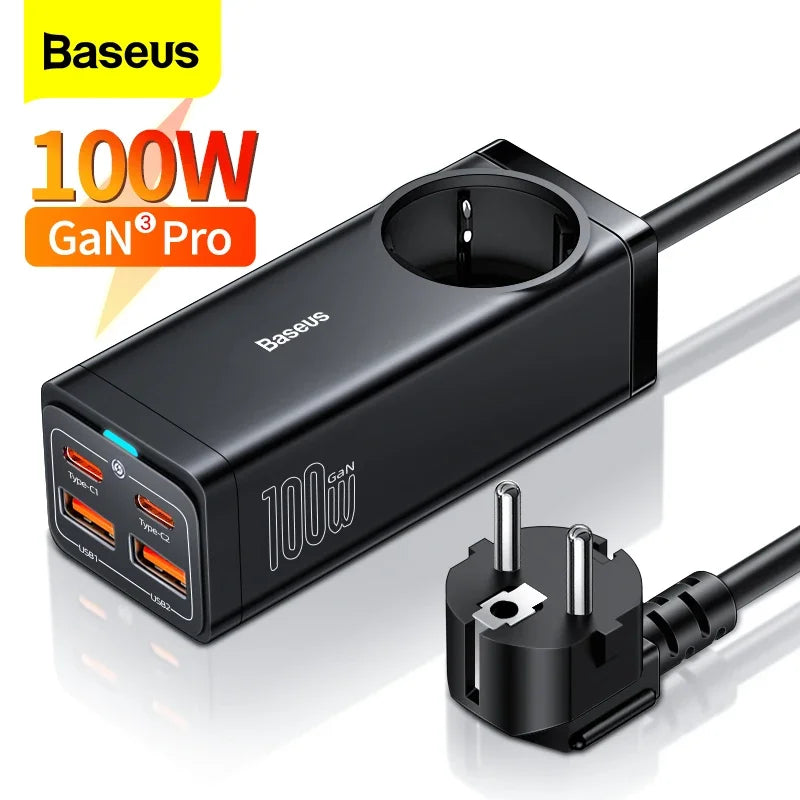 Baseus 65W 100W USB Type-C Fast Charger For iPhone and MacBook