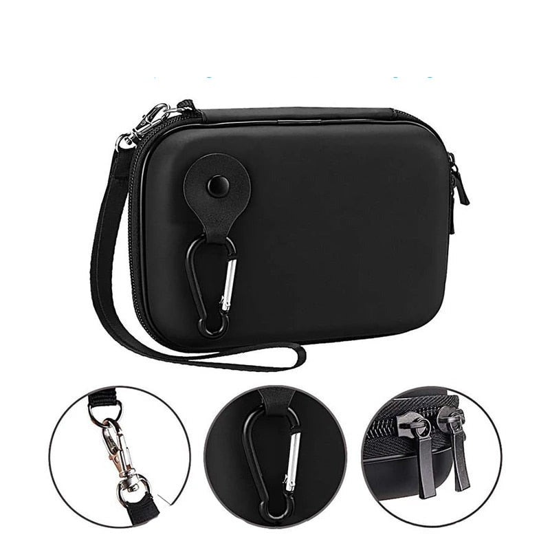 Portable External Hard Drive Protector Buffer Layer Zip Case
