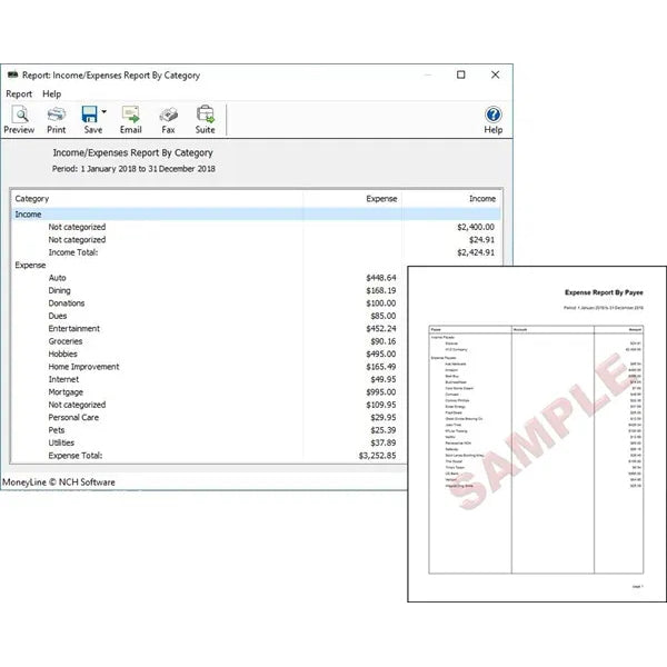 NCH MoneyLine Personal Finance
