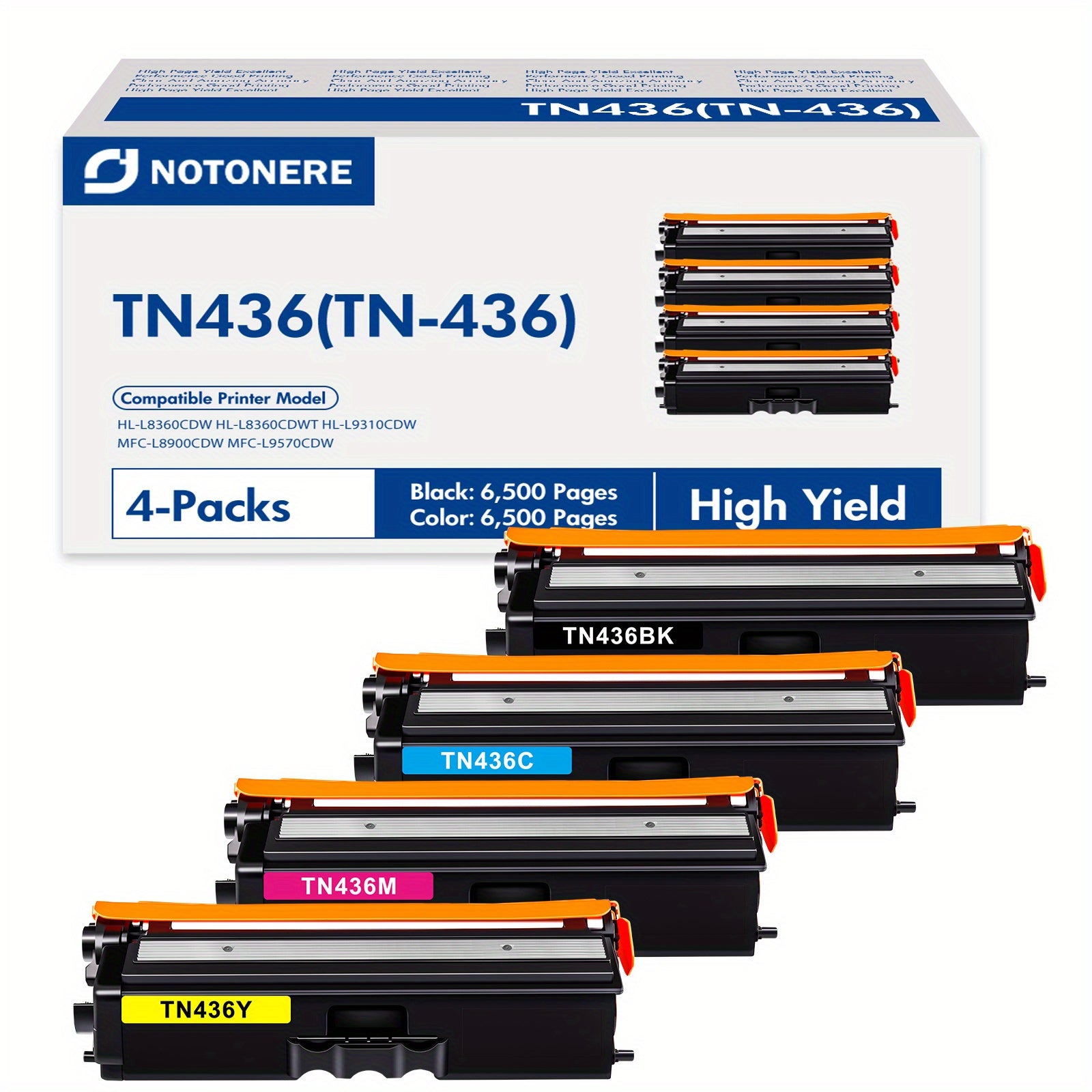 TN436 Toner Cartridge Compatible For Brother TN436 TN436BK TN436C
