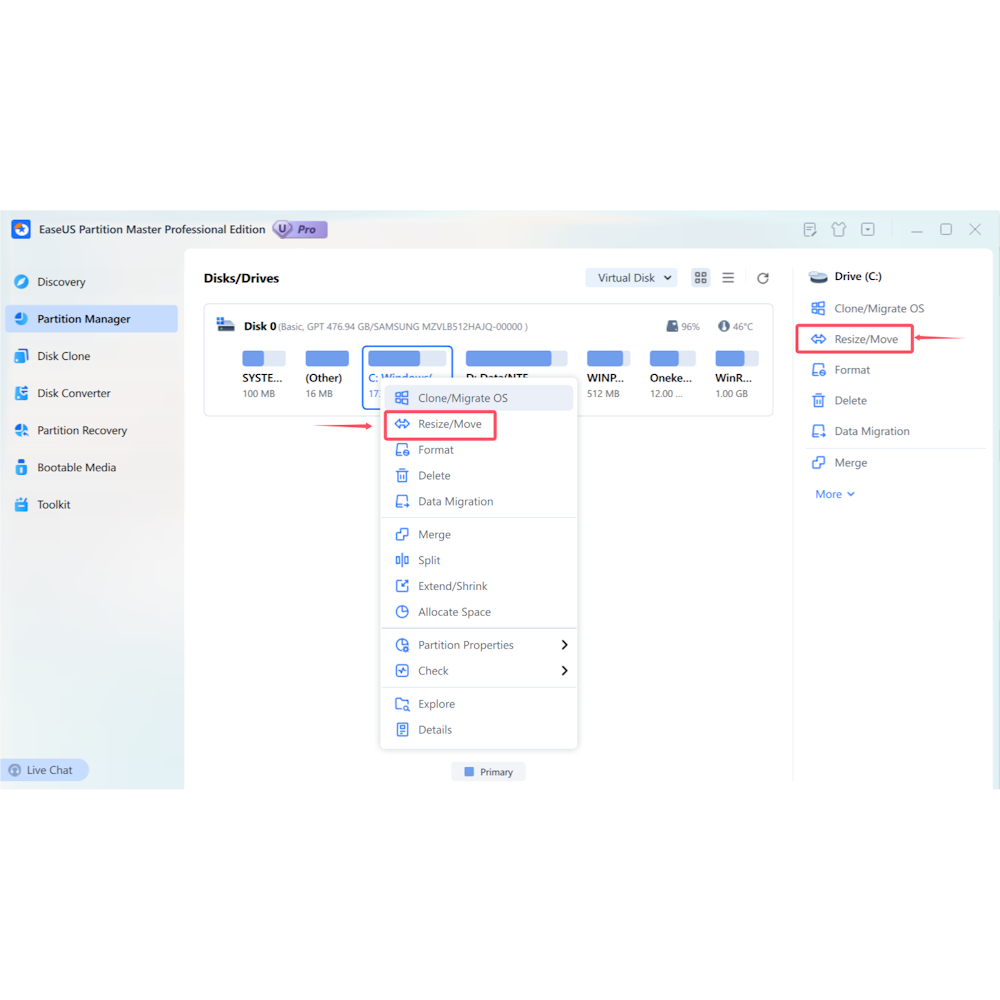 EaseUS Partition Master