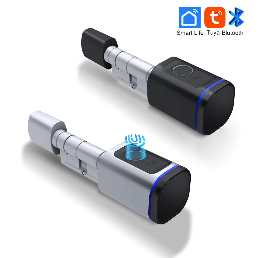 Aluminium Alloy Fingerprint Bluetooth Electronic Reversible Door Lock