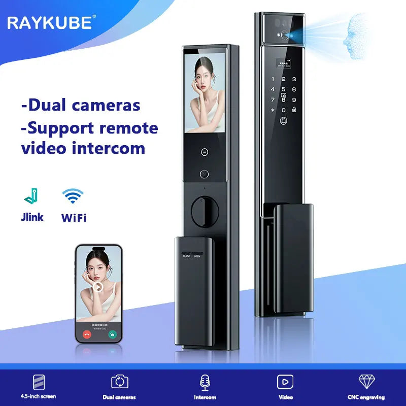 Raykube S90 Rechargeable Palm Vein Recognition Digital Lock