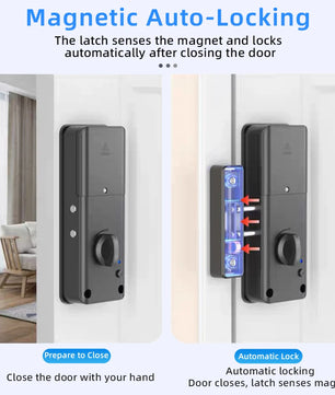 Reversible Bluetooth Dry Battery Invisible Remote Control Lock