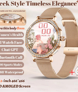 Silica Gel Waterproof Android Round Shape On-Wrist Smartwatch