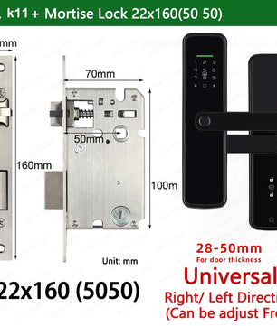 Zinc Alloy Biometric Fingerprint Bluetooth Electric Door Lock