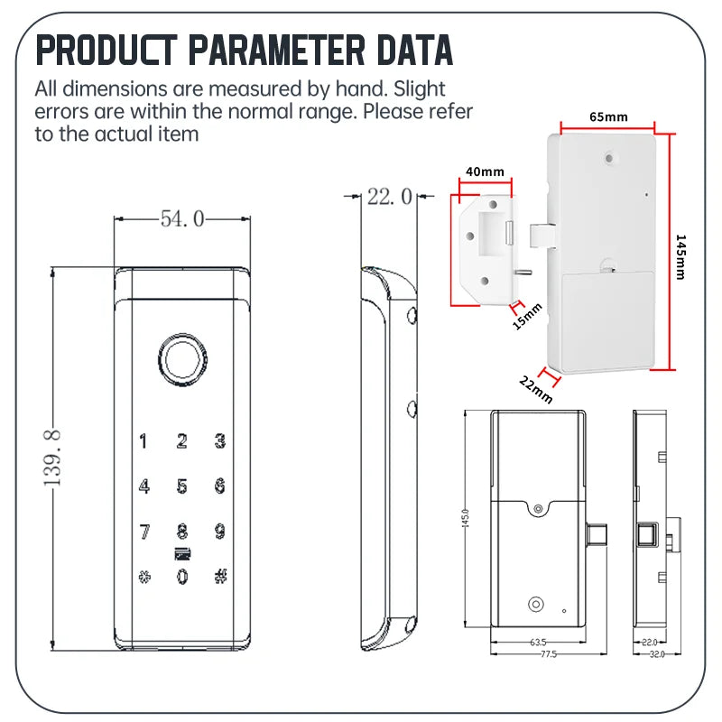 Raykube TT Electric Keyless Drawer For Home Storage 