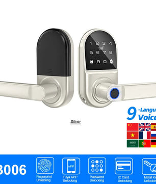 Raykube Electronic Deadbolt With 9 Languages Door App Lock