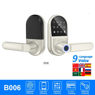Raykube Electronic Deadbolt With 9 Languages Door App Lock