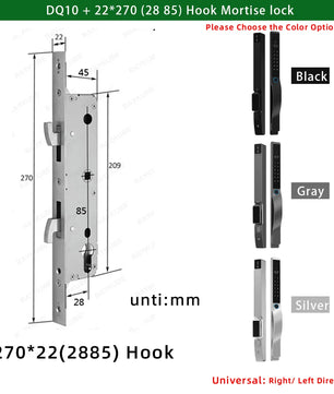 Aluminium Alloy Fingerprint Rechargeable Battery WIFI Smart Lock