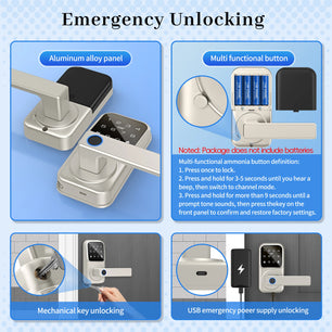 Raykube Electronic Deadbolt With 9 Languages Door App Lock
