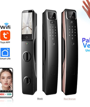 Aluminium Alloy Digital Fingerprint WIFI Reversible Smart Lock