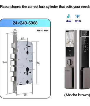 Raykube S90 Rechargeable Palm Vein Recognition Digital Lock
