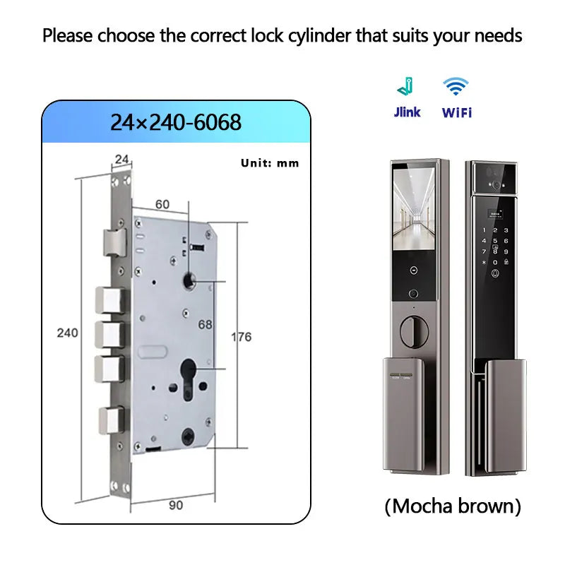 Raykube S90 Rechargeable Palm Vein Recognition Digital Lock