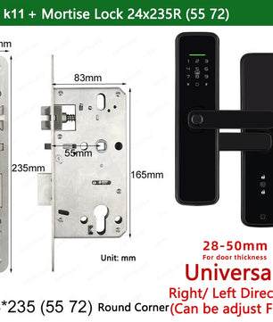 Zinc Alloy Biometric Fingerprint Bluetooth Electric Door Lock