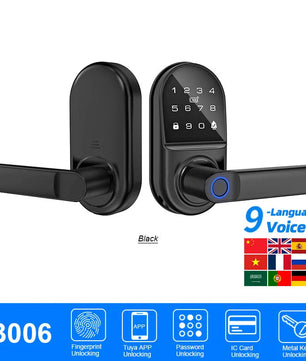 Raykube Electronic Deadbolt With 9 Languages Door App Lock