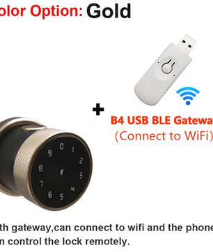 Stainless Steel Fingerprint Bluetooth WIFI Right Push Door Lock