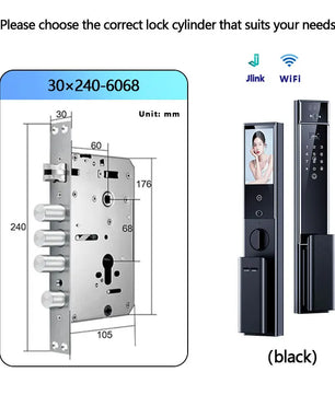 Raykube S90 Rechargeable Palm Vein Recognition Digital Lock