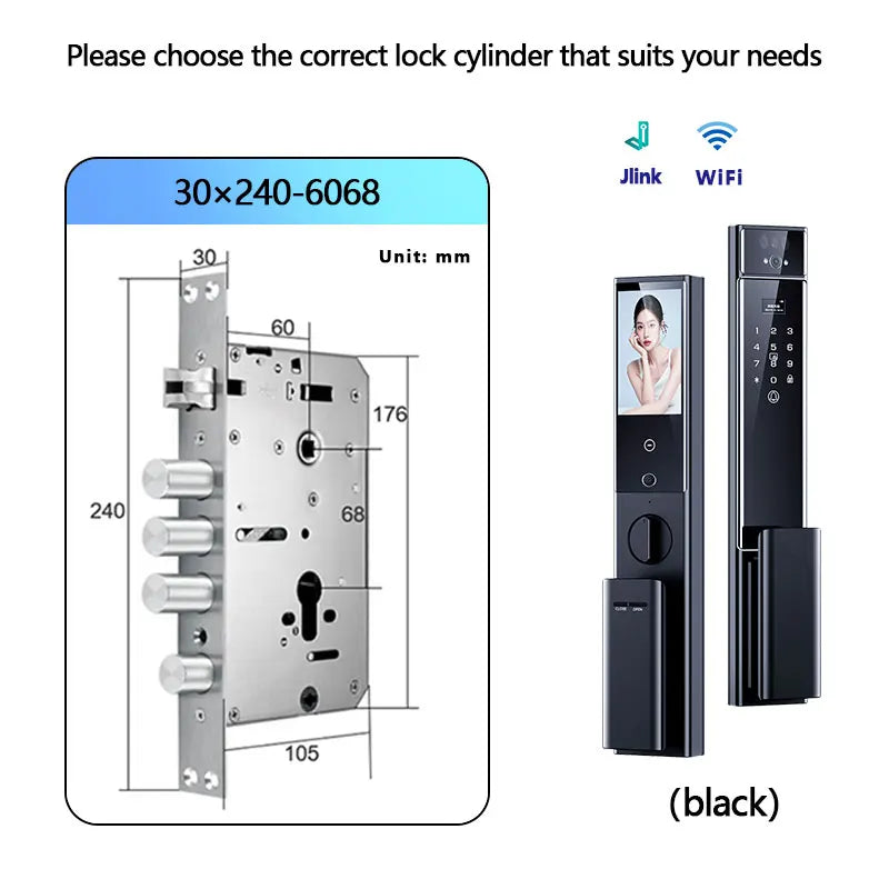 Raykube S90 Rechargeable Palm Vein Recognition Digital Lock
