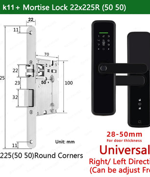 Zinc Alloy Biometric Fingerprint Bluetooth Electric Door Lock