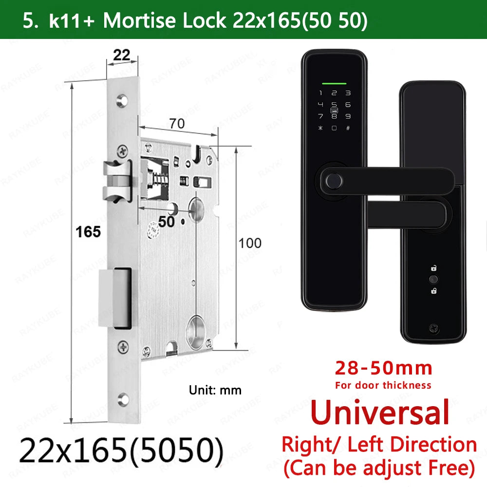 Zinc Alloy Biometric Fingerprint Bluetooth Electric Door Lock