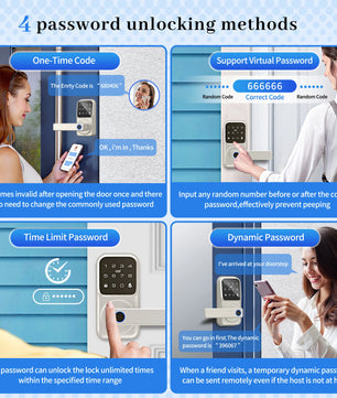 Raykube Electronic Deadbolt With 9 Languages Door App Lock