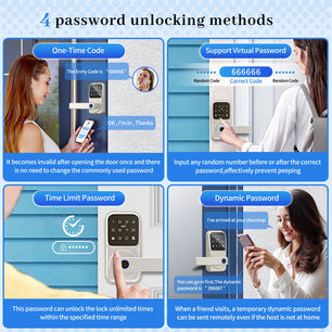 Raykube Electronic Deadbolt With 9 Languages Door App Lock