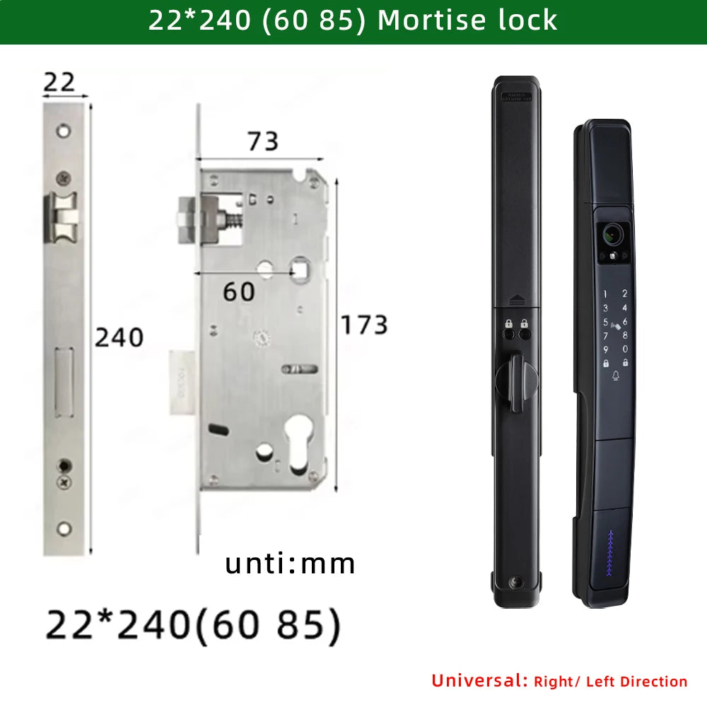 Raykube Waterproof Visual Intercom Face Recognition Digital Lock