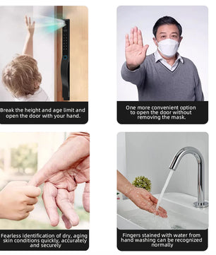 Aluminium Alloy Fingerprint Rechargeable Battery WIFI Smart Lock