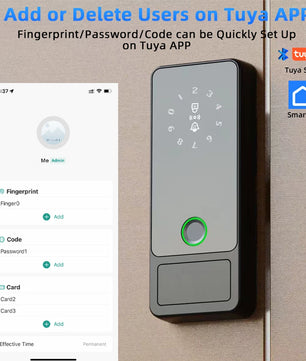  Aluminum Alloy Bluetooth Smart Fingerprint Electronic Lock