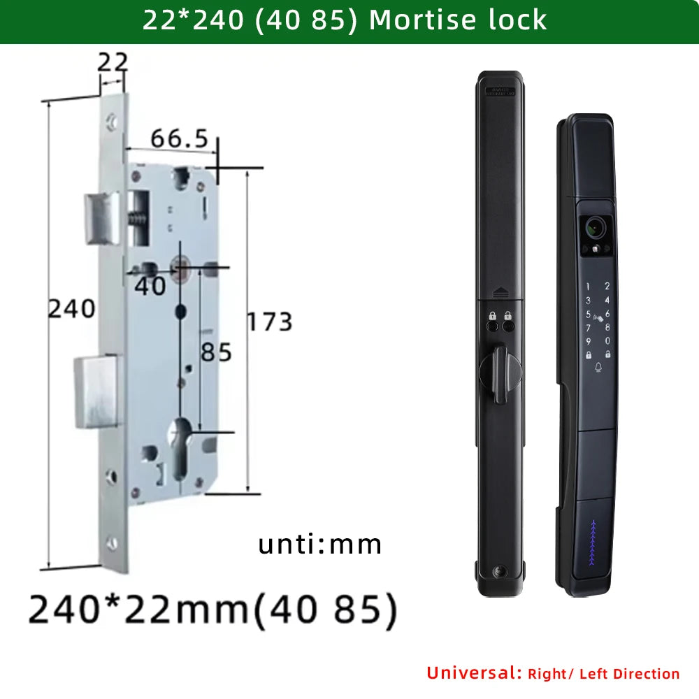 Raykube Waterproof Slim Camera Face Recognition Digital Lock