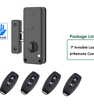 Reversible Bluetooth Dry Battery Invisible Remote Control Lock