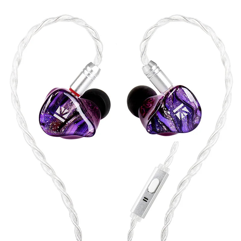 0.78mm Metal Wired Hybrid Vocalism HiFi Monitor Earphones